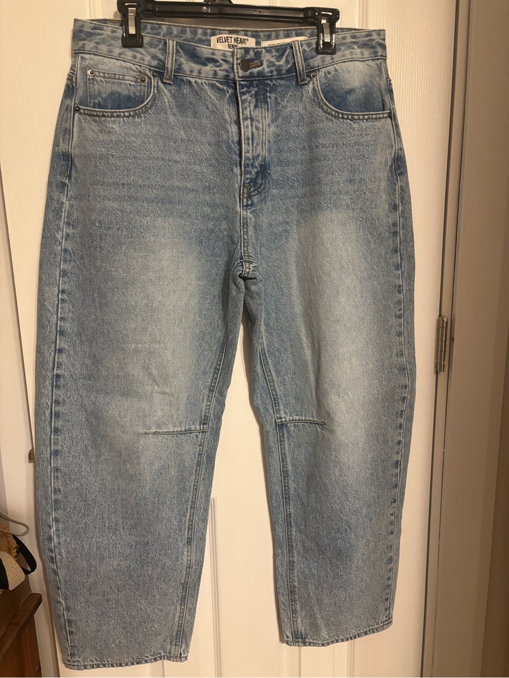 Velvet Heart women's Light Blue Relaxed Barrel leg jeans